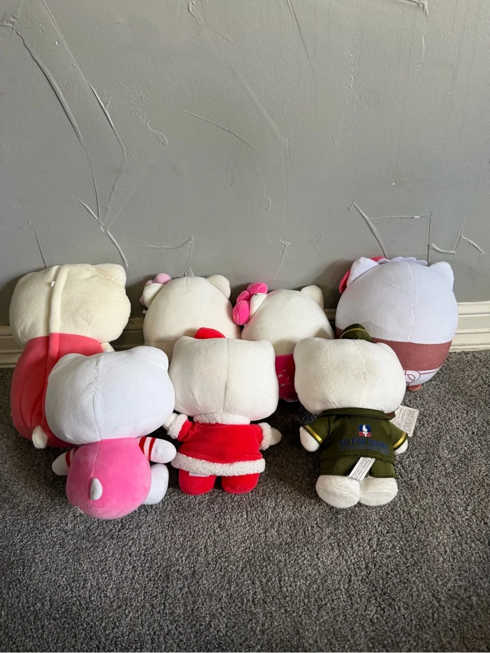 Lot of 7 Hello Kitty Plush Sanrio Collection Mixed Costumes